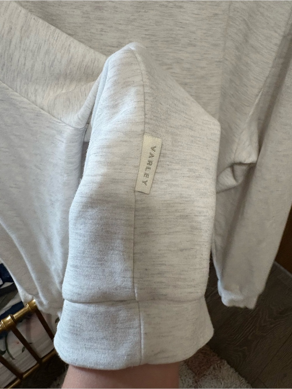 Varley Cream Funnel-Neck Pullover Sweater - Picture 11 of 12